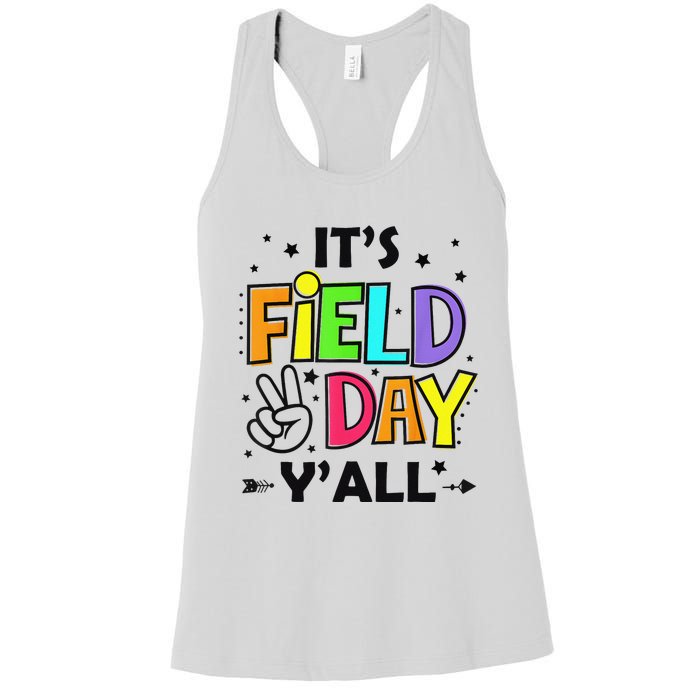 Its Field Day Y'all Teacher Student Women's Racerback Tank