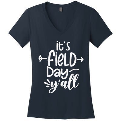 ItS Field Day YAll Funny Teacher Gifts For Women Women's V-Neck T-Shirt