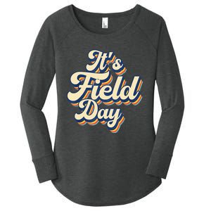 It's Field Day Y'all Cute Teacher Field Day Groovy Retro Women's Perfect Tri Tunic Long Sleeve Shirt