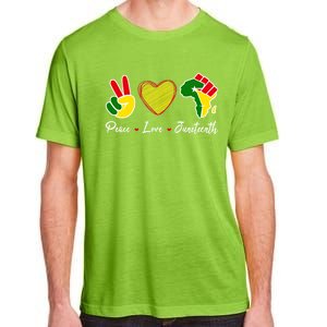 Independence Freedom Day Peace Love Juneteenth Black Pride Meaningful Gift Adult ChromaSoft Performance T-Shirt