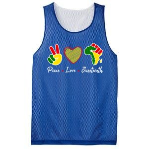 Independence Freedom Day Peace Love Juneteenth Black Pride Meaningful Gift Mesh Reversible Basketball Jersey Tank