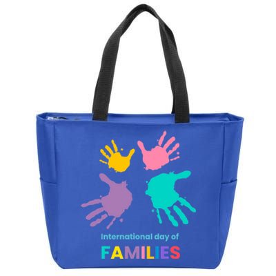 International Family Day Gift Family Is Forever Gift Zip Tote Bag