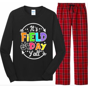 ItS Field Day YAll Funny Teacher Happy Field Day 2024 Long Sleeve Pajama Set