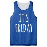 It's Friday Day Of The Week Prank April Fools Day Gift Mesh Reversible Basketball Jersey Tank