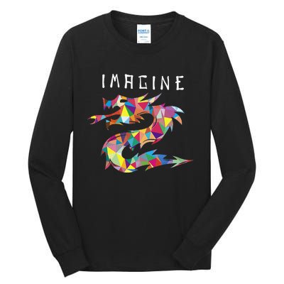 Imagine Fantasy Dragon Tattoo Style Tall Long Sleeve T-Shirt