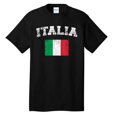 Italian Flag Distressed Flag Of Italy Italia Flag Tall T-Shirt