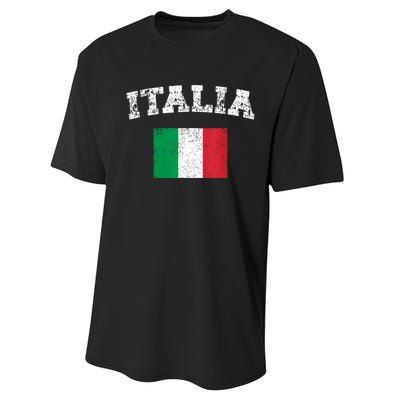 Italian Flag Distressed Flag Of Italy Italia Flag Performance Sprint T-Shirt