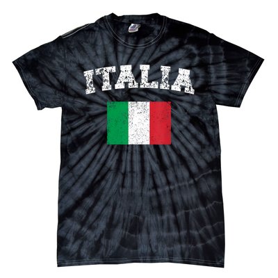 Italian Flag Distressed Flag Of Italy Italia Flag Tie-Dye T-Shirt