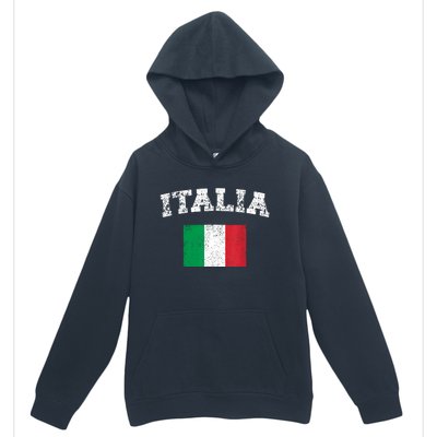 Italian Flag Distressed Flag Of Italy Italia Flag Urban Pullover Hoodie