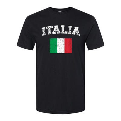 Italian Flag Distressed Flag Of Italy Italia Flag Softstyle CVC T-Shirt