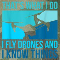 I Fly Drones & I Know Things Legacy Tie Dye Trucker Hat