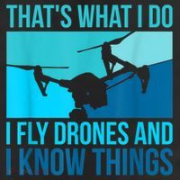 I Fly Drones & I Know Things Adult Drive Performance Visor