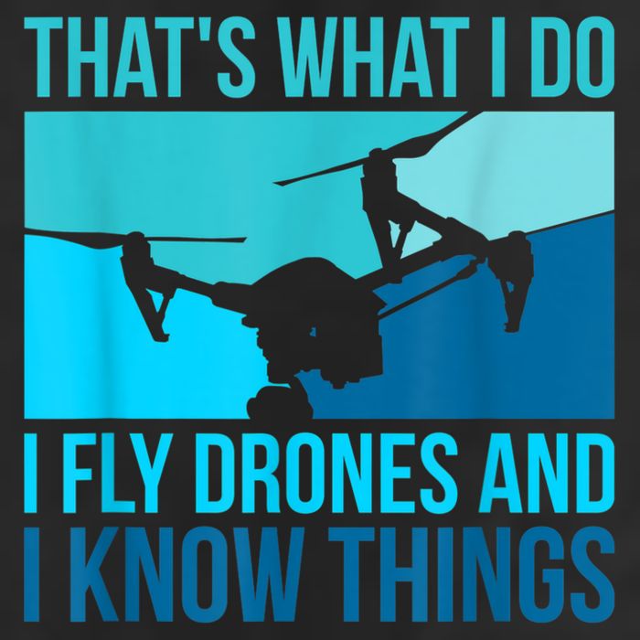 I Fly Drones & I Know Things Golf Towel