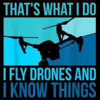 I Fly Drones & I Know Things Zip Tote Bag