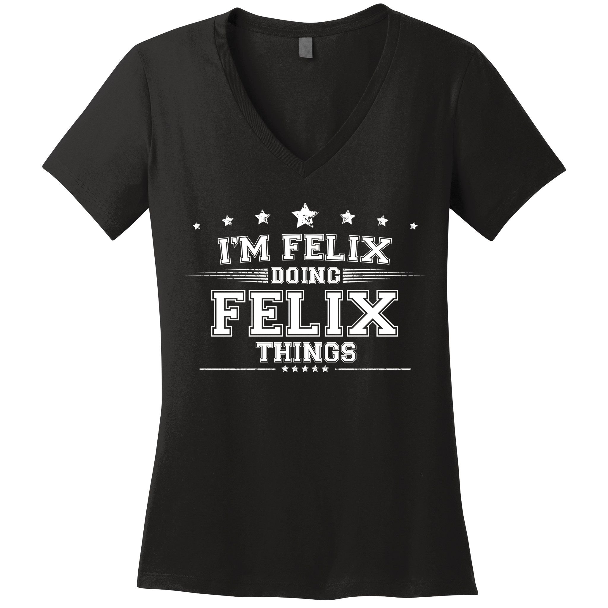 Im Felix Doing Felix Things Women's V-Neck T-Shirt