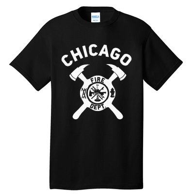 Illinois Fire Department Chicago Firefighter Tall T-Shirt