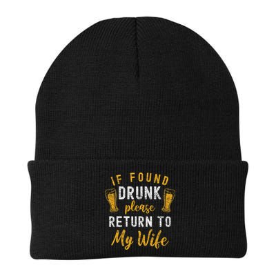 If Found Drunk Return To Wife Couples Funny Drinking Beanie