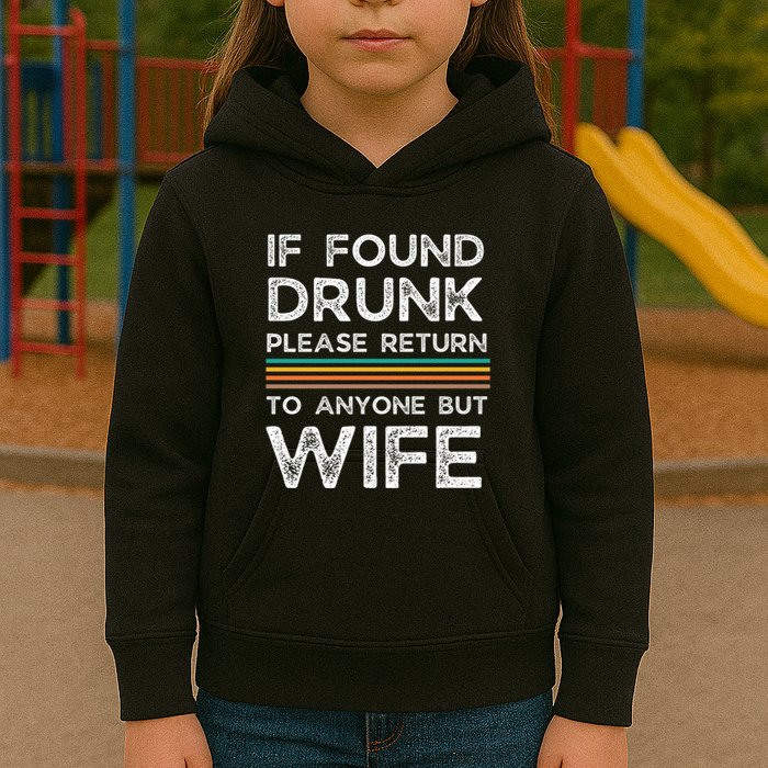 If Found Drunk Please Return To Anyone But Wife Kids Hoodie
