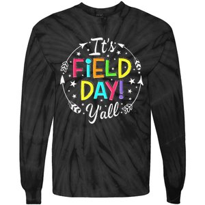 Its Field Day Yall Teacher Student Men Women Boy Girl Kids Tie-Dye Long Sleeve Shirt