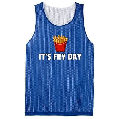 It's Fry Day French Fries Gift Extra Hot Fry Gift Mesh Reversible Basketball Jersey Tank