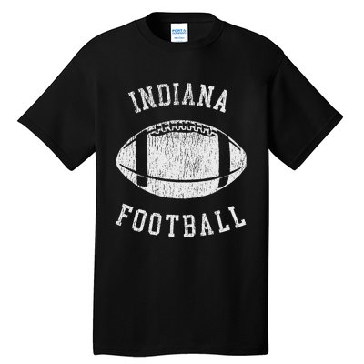 Indiana Football Distressed Vintage 80S Throwback Classic Tall T-Shirt