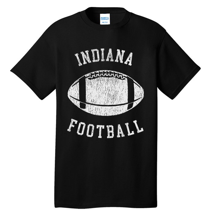 Indiana Football Distressed Vintage 80S Throwback Classic Tall T-Shirt