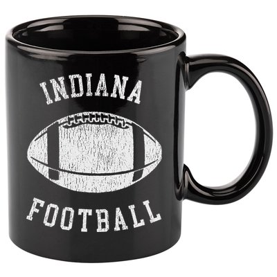 Indiana Football Distressed Vintage 80S Throwback Classic 11oz C Handle Ceramic Mug