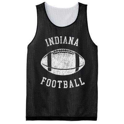 Indiana Football Distressed Vintage 80S Throwback Classic Mesh Reversible Basketball Jersey Tank