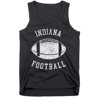 Indiana Football Distressed Vintage 80S Throwback Classic Tank Top