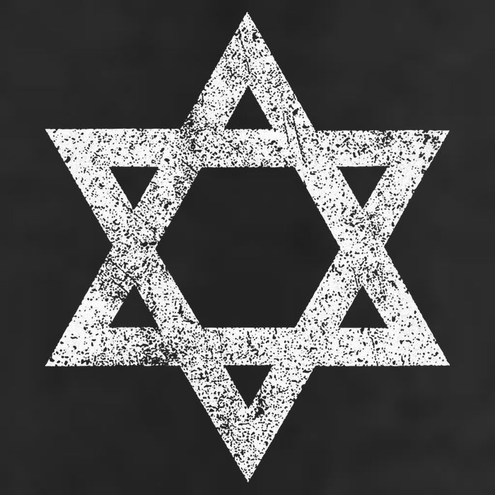 Israel flag distressed Star of David symbol Jewish Israeli  7 Panel Mesh Trucker Snapback Hat