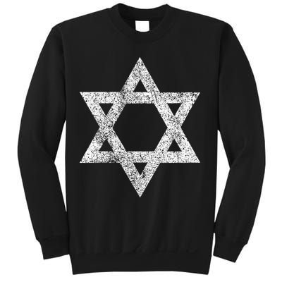 Israel flag distressed Star of David symbol Jewish Israeli  Sweatshirt