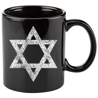Israel flag distressed Star of David symbol Jewish Israeli  11oz C Handle Ceramic Mug