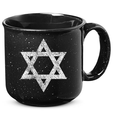 Israel flag distressed Star of David symbol Jewish Israeli  15oz Campfire Ceramic Mug