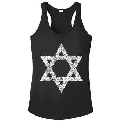 Israel flag distressed Star of David symbol Jewish Israeli  Ladies PosiCharge Competitor Racerback Tank
