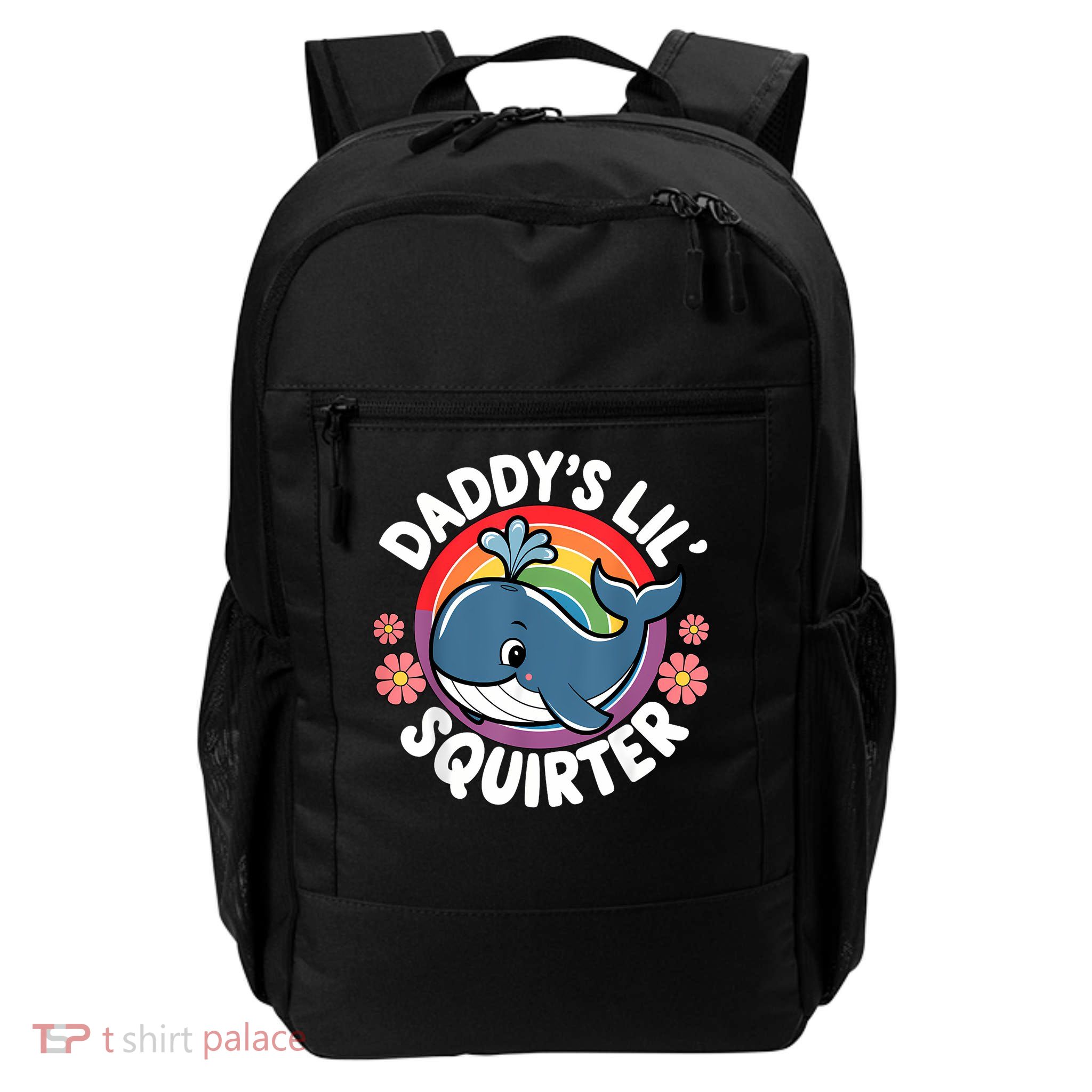 Inappropriate Funny Daddy's Lil Squirter Embarrassing Women Daily Commute Backpack