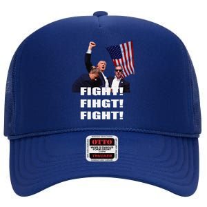 I Fully Endorse President Trump High Crown Mesh Back Trucker Hat