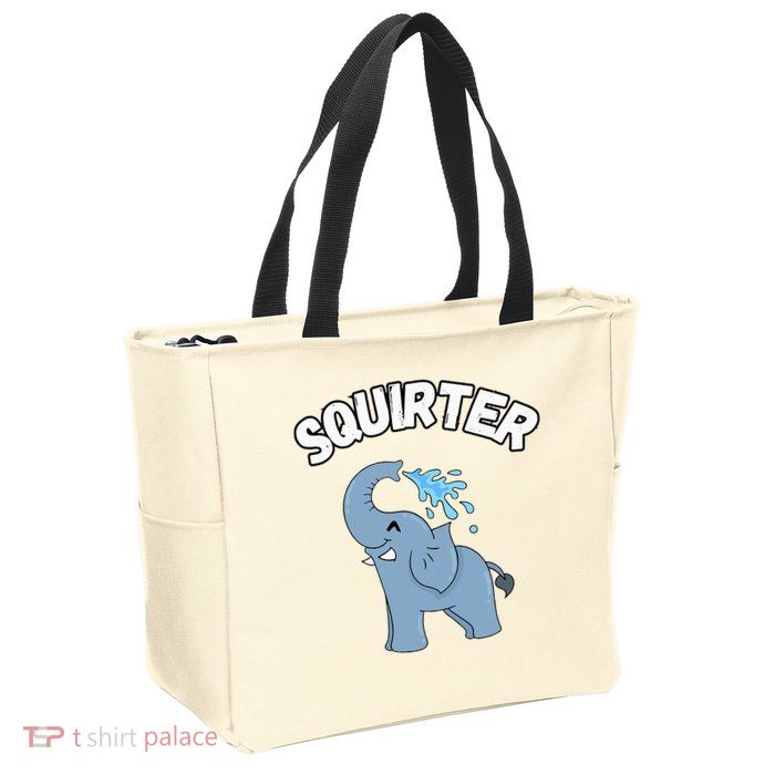 Inappropriate Funny Embarrassing Zip Tote Bag