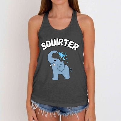 Inappropriate Funny Embarrassing Women's Knotted Racerback Tank