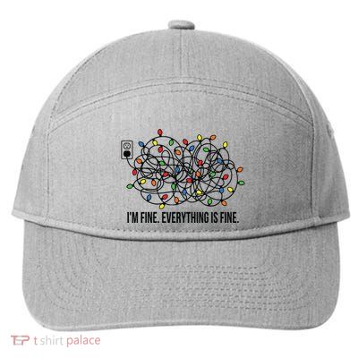 IM Fine. Everything Is Fine. 7-Panel Snapback Hat