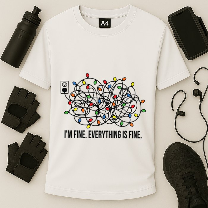 IM Fine. Everything Is Fine. Cooling Performance Crew T-Shirt