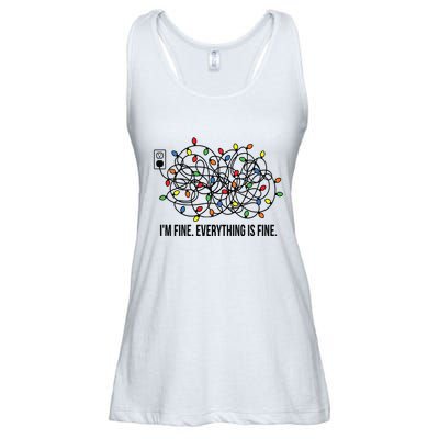 IM Fine. Everything Is Fine. Ladies Essential Flowy Tank