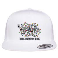 IM Fine. Everything Is Fine. Flat Bill Trucker Hat