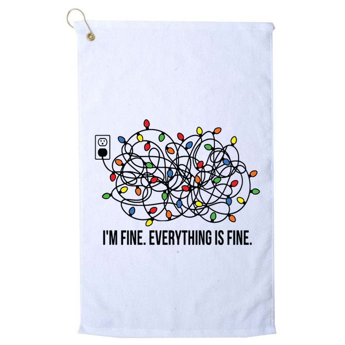 IM Fine. Everything Is Fine. Golf Towel