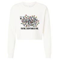 IM Fine. Everything Is Fine. Cropped Pullover Crew
