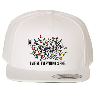 IM Fine. Everything Is Fine. Wool Snapback Cap