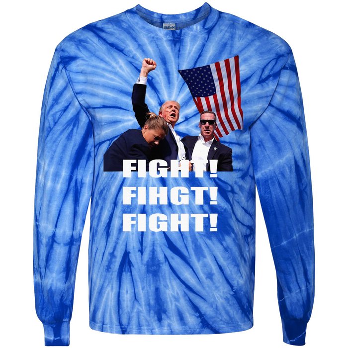 I Fully Endorse President Trump Tie-Dye Long Sleeve Shirt