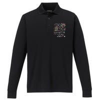 Im Fine Everything Is Fine Christmas Lights Er Nurse Life Performance Long Sleeve Polo