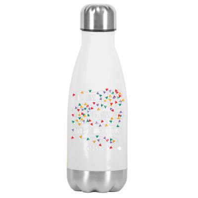 Im Fine Everything Is Fine Christmas Lights Er Nurse Life Stainless Steel Insulated Water Bottle