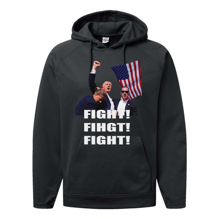 I Fully Endorse President Trump Support Performance Fleece Hoodie