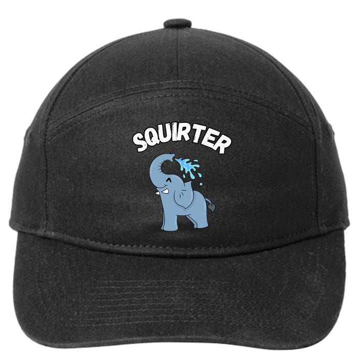 Inappropriate Funny Embarrassing 7-Panel Snapback Hat